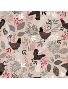 Wicotex Tafelzeil Kip zwart 4068-01 140x10cm