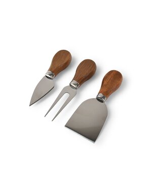 Salt en Pepper Kaasmessenset 3-delig hout Fromage