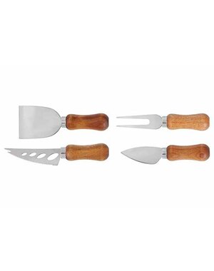 Cosy & Trendy Kaasmessenset Aspen mini 4 stuks acacia