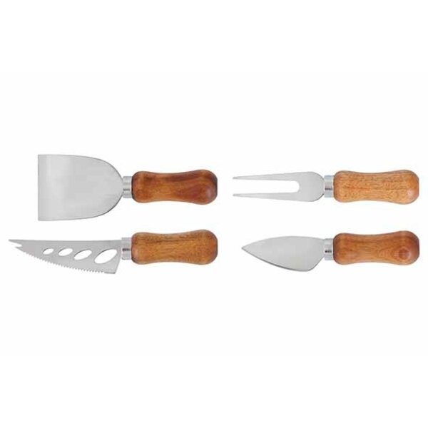 Cosy & Trendy Kaasmessenset Aspen mini 4 stuks acacia