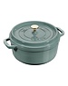 Staub Braadpan 24 cm 3.7 L La Cocotte groenblauw