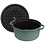 Staub Braadpan 28 cm 6.75 L La Cocotte groenblauw