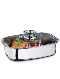 Kuchen Profi Braadpan 6L RVS 36x24cm rechthoekig