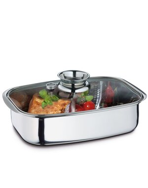 Kuchen Profi Braadpan 6L RVS 36x24cm rechthoekig