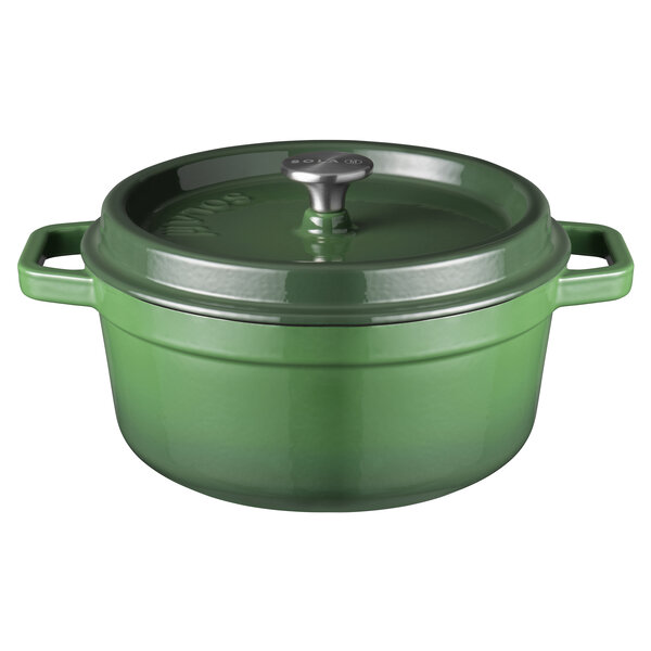 Sola Braadpan 28 cm Gietijzer groen