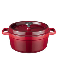 Sola Braadpan 24 cm Gietijzer rood