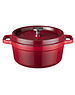 Sola Braadpan 28 cm Gietijzer rood