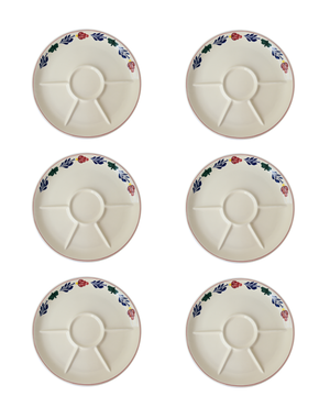 Royal Boch Fonduebord 27cm Boerenbont 6-stuks