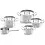 Fissler Pannenset Original Profi 5-delig RVS deksels Fissler