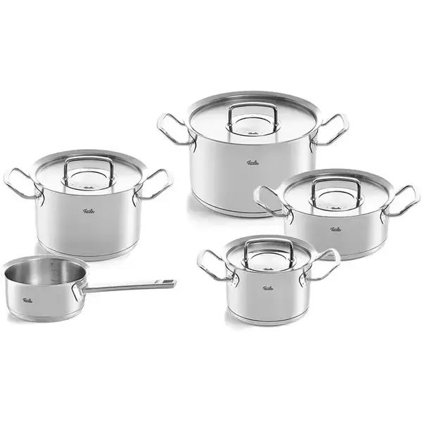 Fissler Pannenset Original Profi 5-delig RVS deksels Fissler