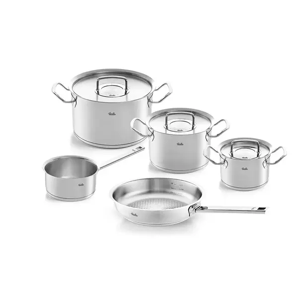 Fissler Pannenset Original Profi 5-delig RVS deksels Fissler