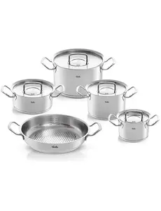 Fissler Pannenset Original Profi 5-delig  RVS deksel Fissler
