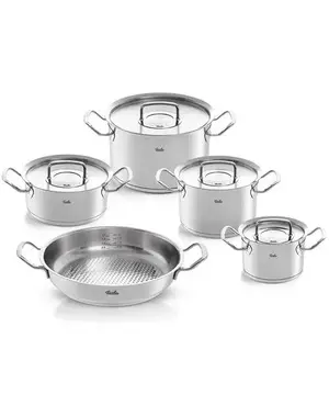 Fissler Pannenset Original Profi 5-delig  RVS deksel Fissler