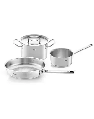 Fissler Pannenset Original Profi 3-delig RVS deksel Fissler