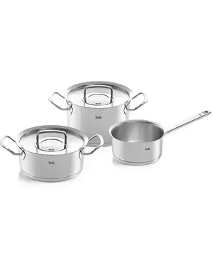 Fissler Pannenset Original Profi 3-delig RVS deksels Fissler