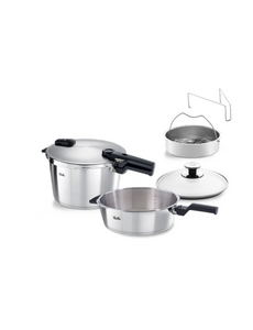 Fissler Snelkookpannenset met stoominzet 4L + 8L  Vitaquick Premium Fissler