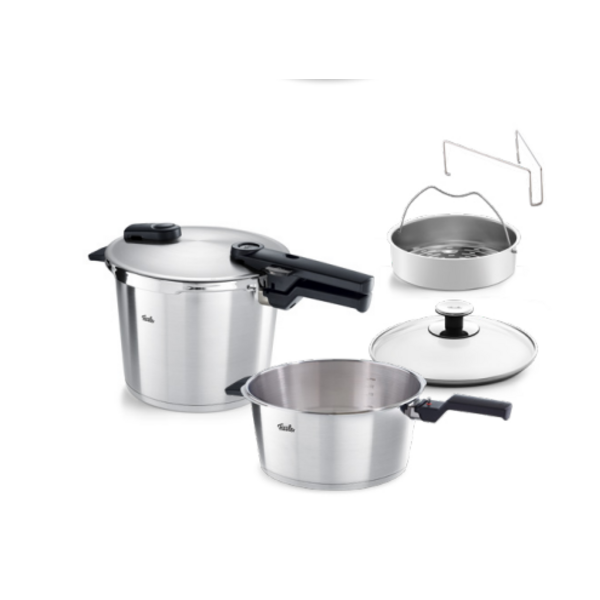 Fissler Snelkookset met stoominzet 6L+3.5L Vitaquick Premium Fissler