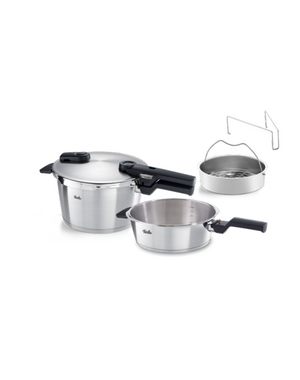 Fissler Snelkookpannenset met stoominzet 4.5L+2.5L Vitaquick Premium Fissler
