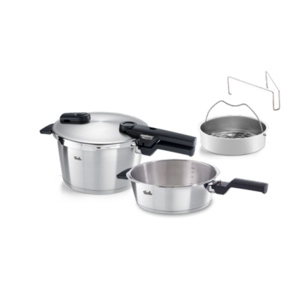 Fissler Snelkookset met stoominzet 4.5L+2.5L Vitaquick Premium Fissler