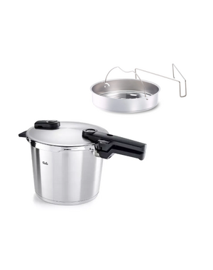 Fissler Snelkookpan met stoominzet 6L Vitaquick Premium Fissler