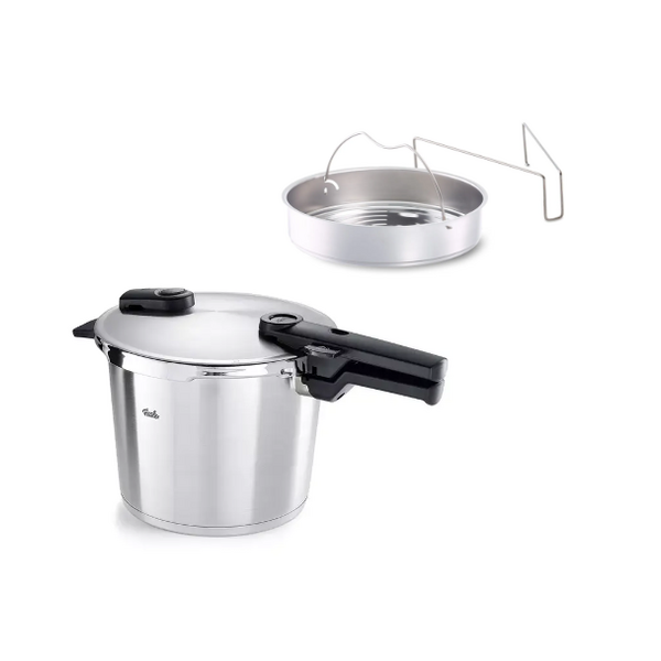 Fissler Snelkookpan met stoominzet 6L Vitaquick Premium Fissler