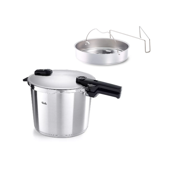 Fissler Snelkookpan met stoominzet 10L Vitaquick Premium Fissler