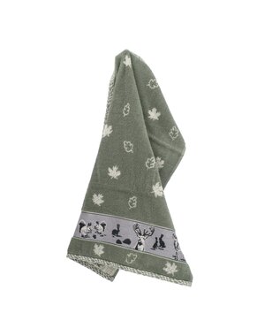 Bunzlau Castle Keukendoek Forest Animals Dark Green