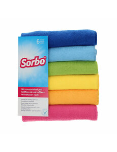 Sorbo Microvezeldoek in verschillende kleuren 40x40cm 6 st