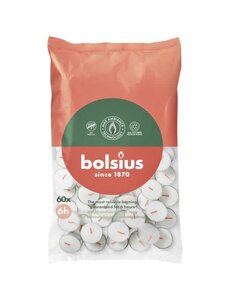 Bolsius Theelichten 60 stuks 6 uur wit