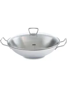 Fissler Wok 36cm met glasdeksel Kunming Fissler