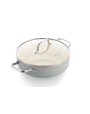 Greenpan Hapjespan - Stoofpan Proline met glazen deksel en stoominzet 26 cm