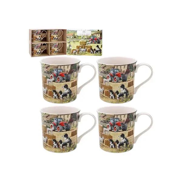 The Leonardo Collection Mokkenset schaap en collie set/4