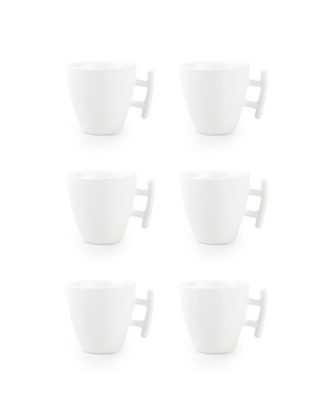 BonBistro Espressokop 8cl wit Squito set van 6