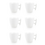 BonBistro Espressokop 8cl wit Squito set van 6
