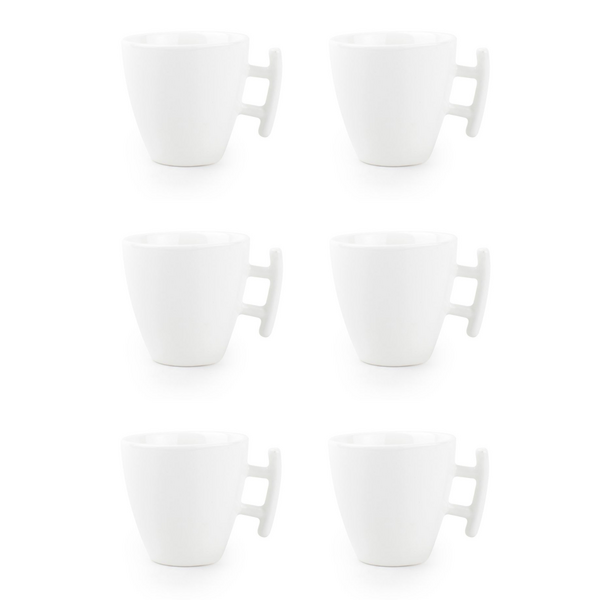 BonBistro Espressokop 8cl wit Squito set van 6