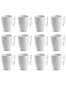 BonBistro Mok groot 30cl wit Squito set van 12