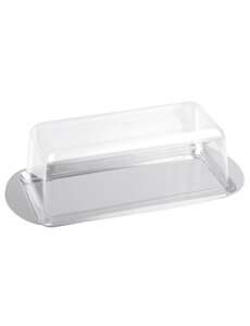 CHG Gross Cakeschaal Torta 35x17cm met stolp RVS