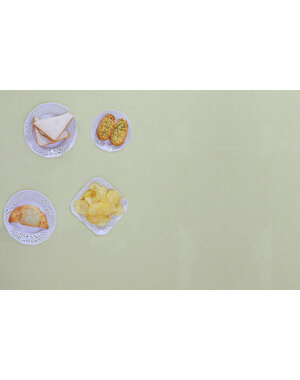 Wicotex Tafeltextiel gecoat Tabac Pistachio