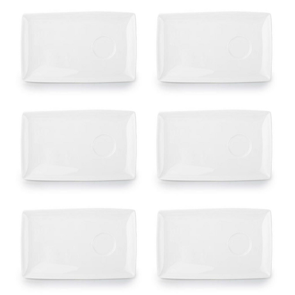 BonBistro Schotel voor espressokopje17x10cm wit Squito set van 6