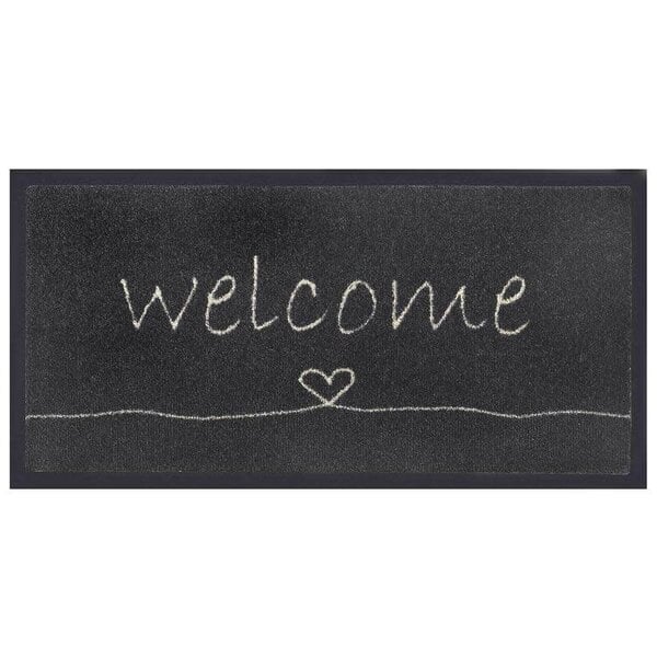 Deurmat - Schoonloopmat  Welcome Heart 40 x 80 cm