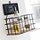 Excellent Houseware Opbergmand wandrek zwart metaal Good Stuff