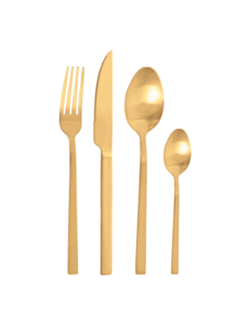 Pintinox Bestekset 6 persoons 24 delig Duke goud