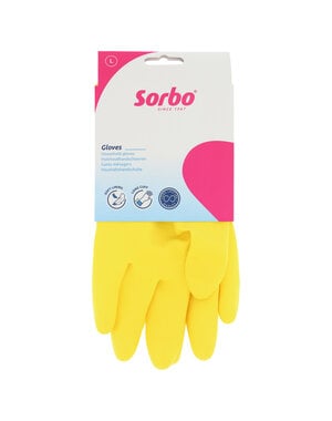 Sorbo Huishoudhandschoenen geel L