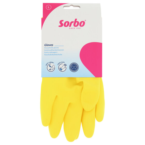Sorbo Huishoudhandschoenen geel L