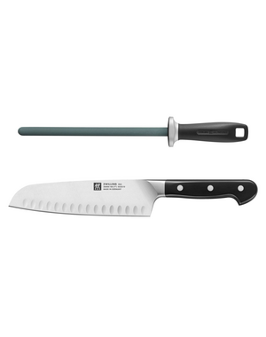 Zwilling Koksmes 18cm en aanzetstaal 23cm