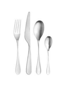 Pintinox Cassette 6 persoons 24-delig Satin zilver Drop