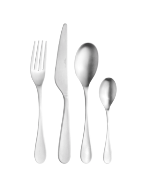 Pintinox Cassette 6 persoons 24-delig Satin zilver Drop