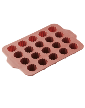 Point-Virgule Bakvorm voor 20 cannelés Silicone Vintage Maroon