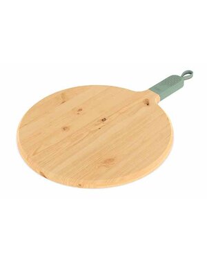 ZiiPa Pizzaplank beukenhout met siliconen handvat eucalyptus