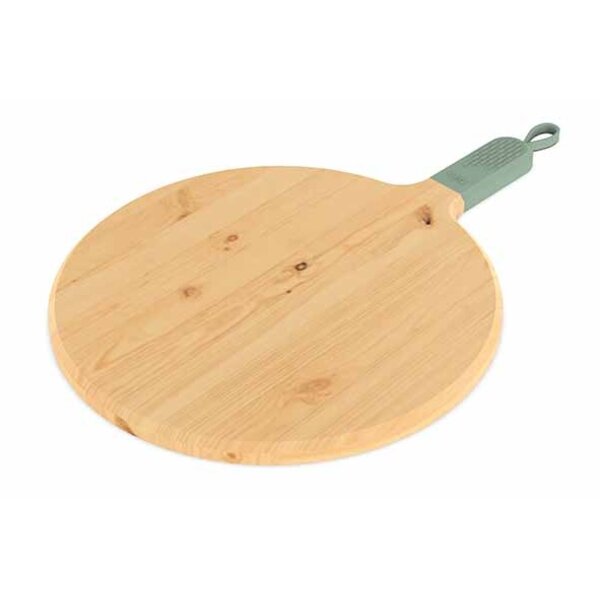 ZiiPa Pizzaplank beukenhout met siliconen handvat eucalyptus